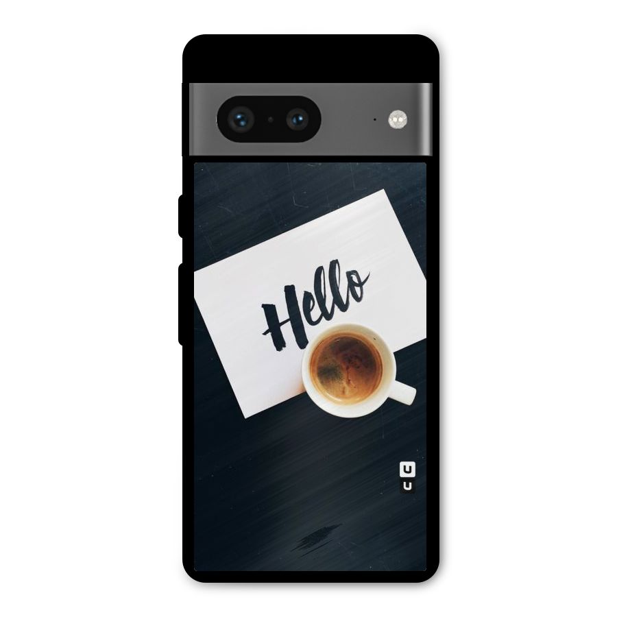 Hello Coffee Metal Back Case for Google Pixel 7