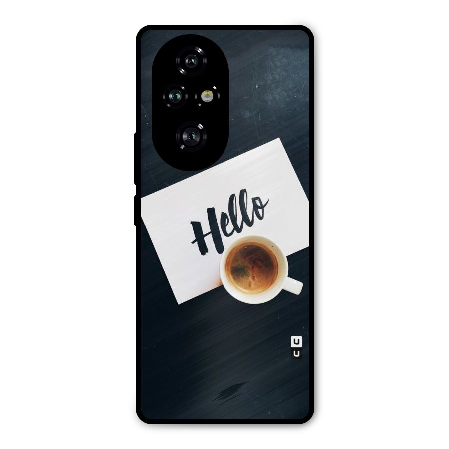 Hello Coffee Metal Back Case for Honor 200 Pro
