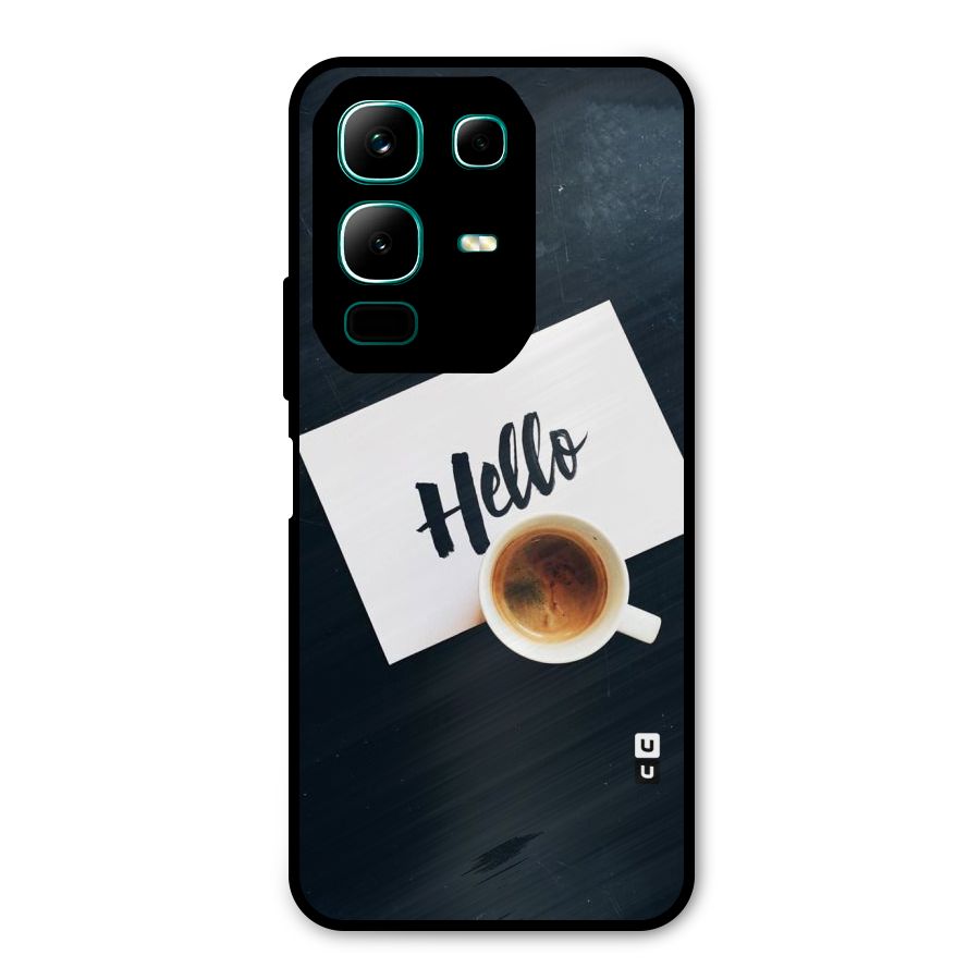 Hello Coffee Metal Back Case for Infinix Note 50x