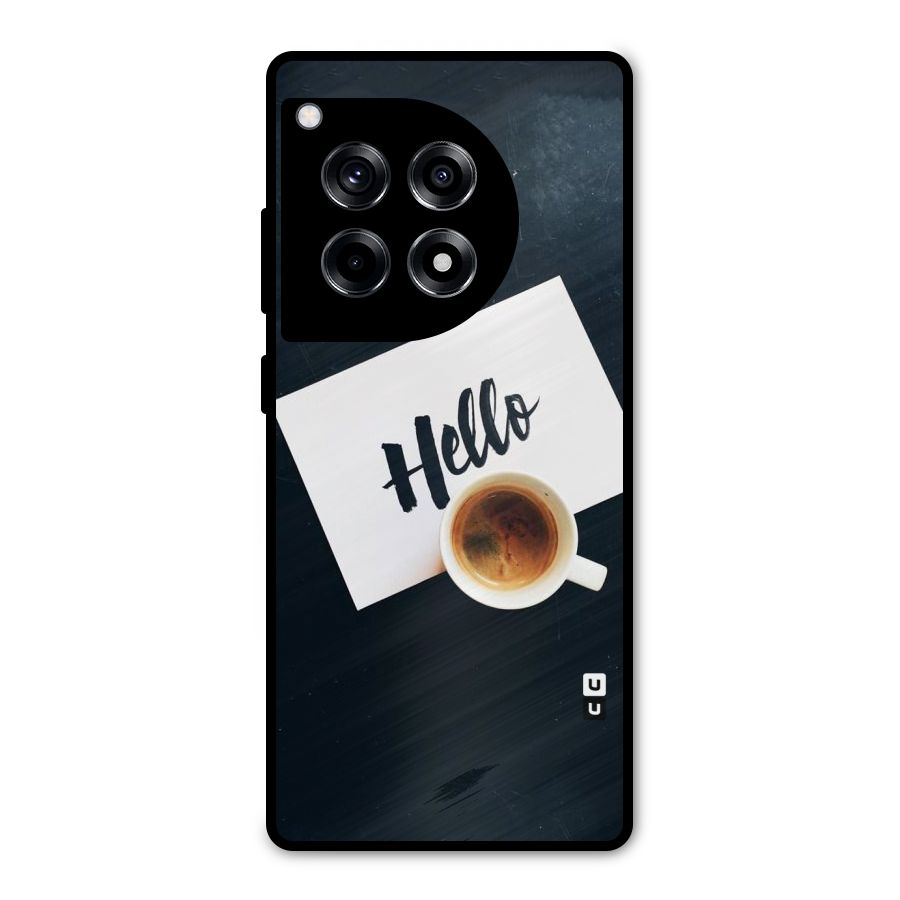 Hello Coffee Metal Back Case for OnePlus 12R