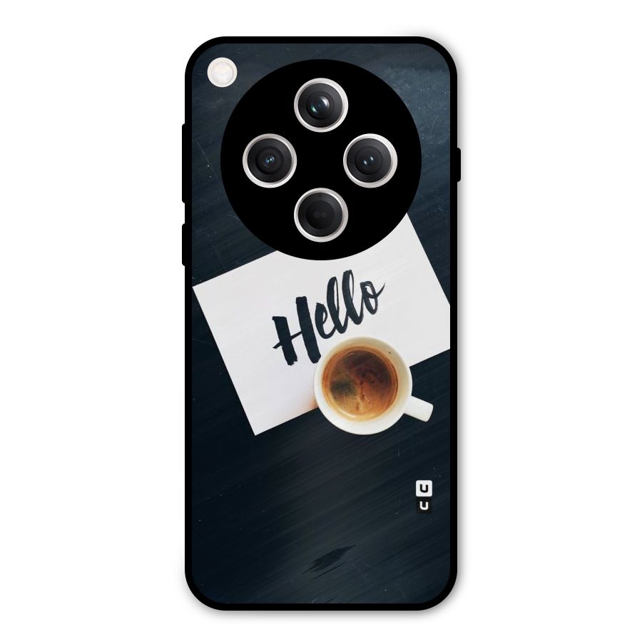 Hello Coffee Metal Back Case for Oppo Find X8