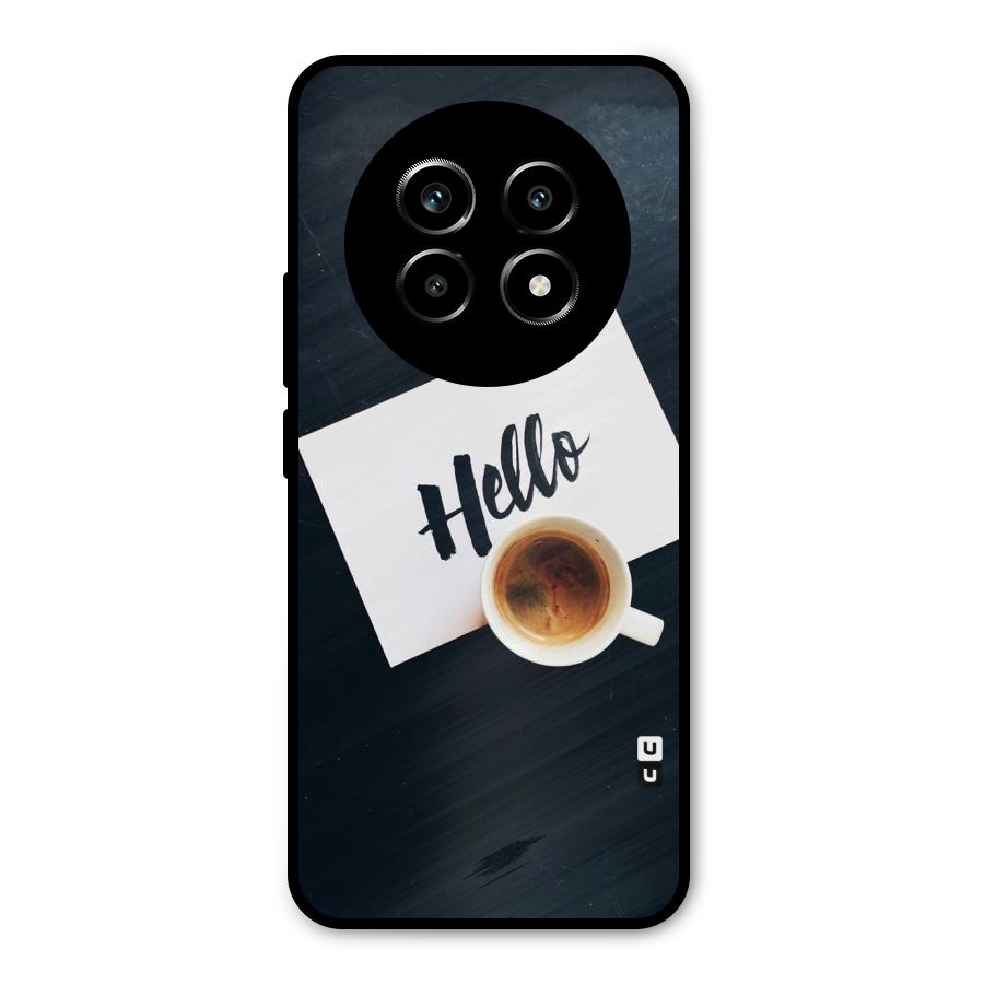 Hello Coffee Metal Back Case for Realme 14 Pro Lite