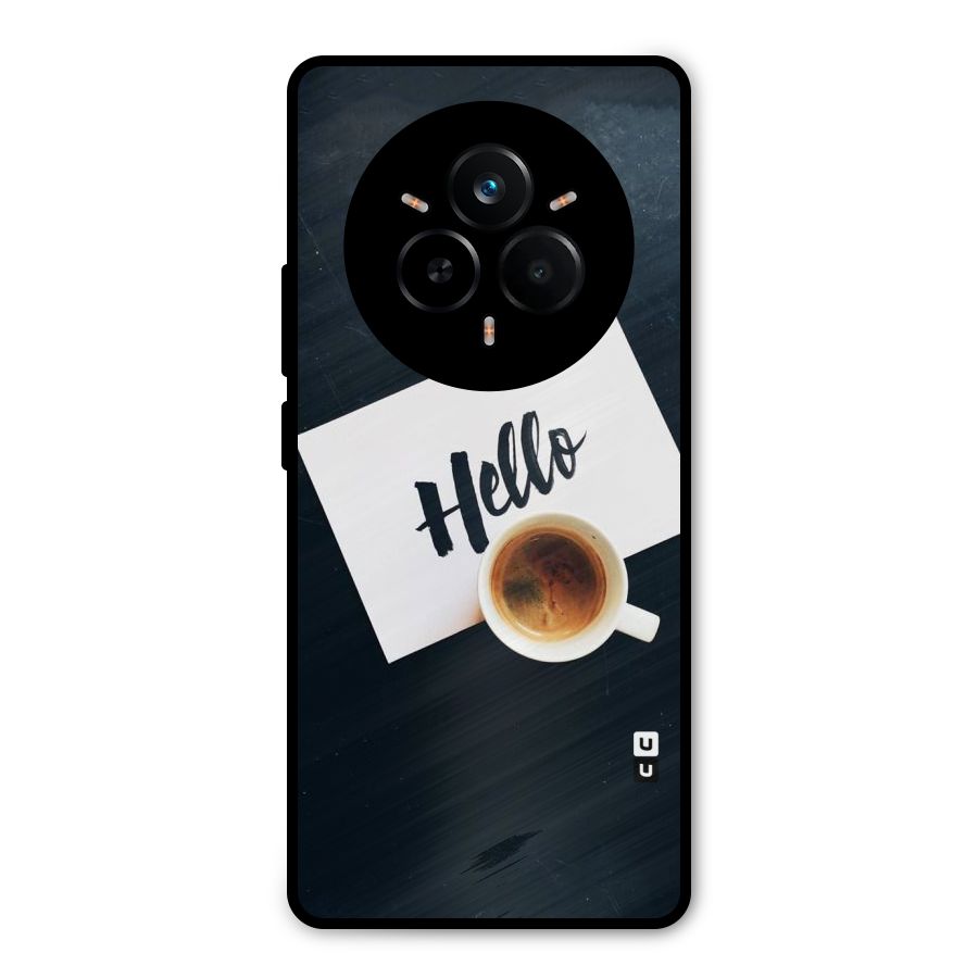 Hello Coffee Metal Back Case for Realme 14 Pro Plus