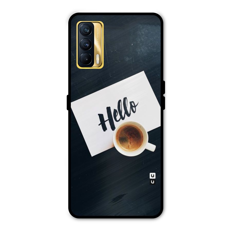 Hello Coffee Metal Back Case for Realme X7