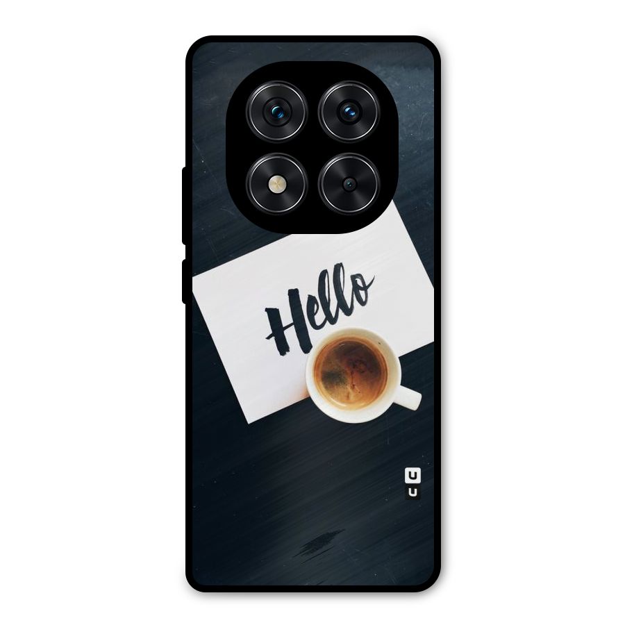 Hello Coffee Metal Back Case for Redmi Note 14 Pro 5G