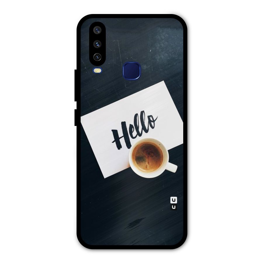 Hello Coffee Metal Back Case for Vivo V17
