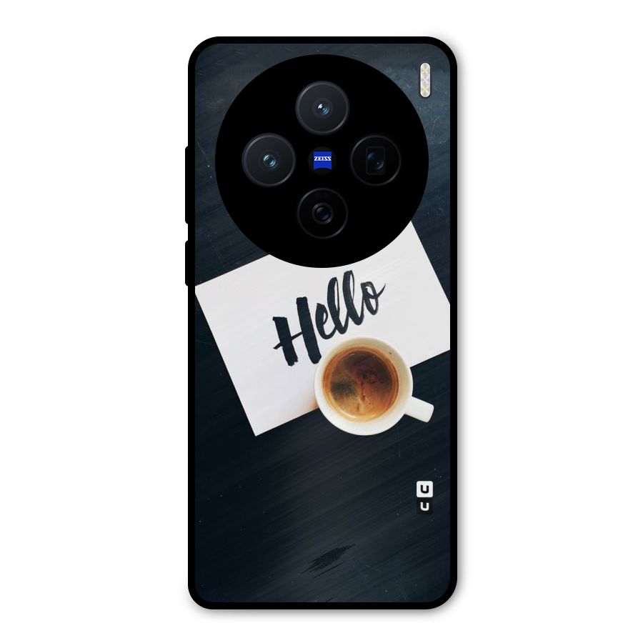 Hello Coffee Metal Back Case for Vivo X200