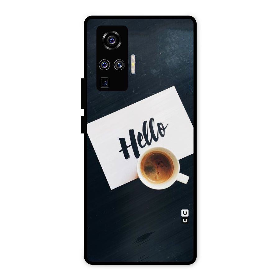 Hello Coffee Metal Back Case for Vivo X50 Pro