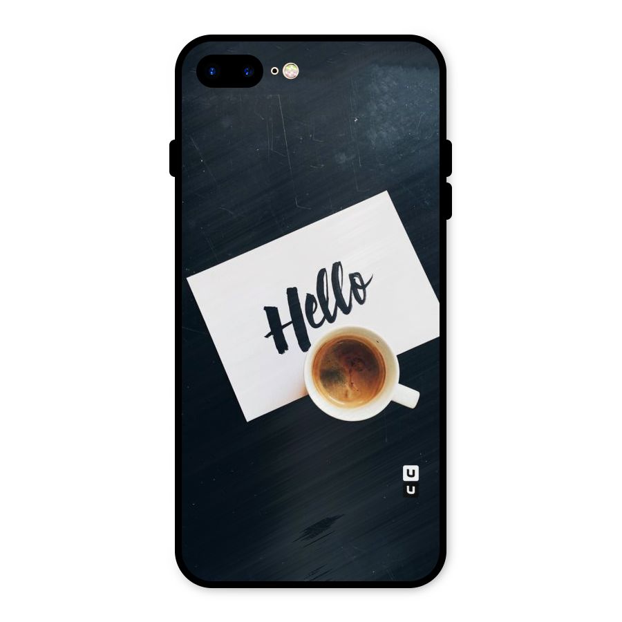 Hello Coffee Metal Back Case for iPhone 8 Plus