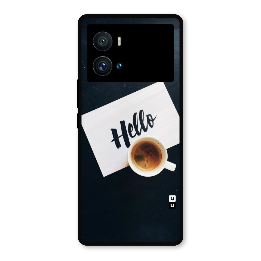 Hello Coffee Metal Back Case for iQOO 9 Pro