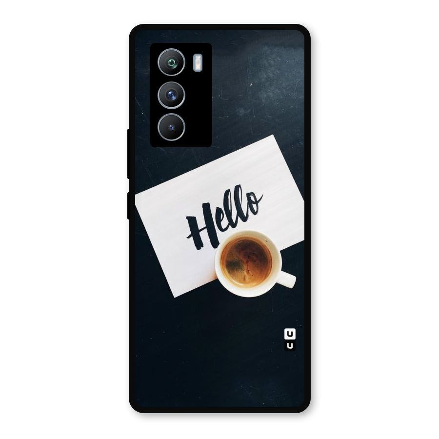 Hello Coffee Metal Back Case for iQOO 9 SE