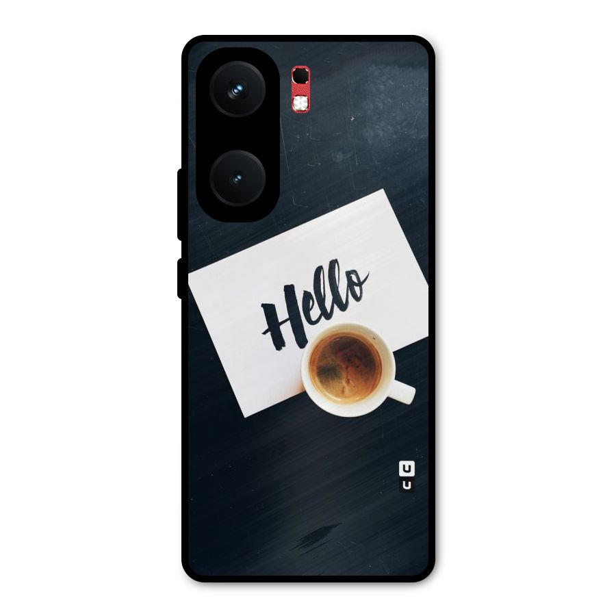 Hello Coffee Metal Back Case for iQOO Neo 9 Pro