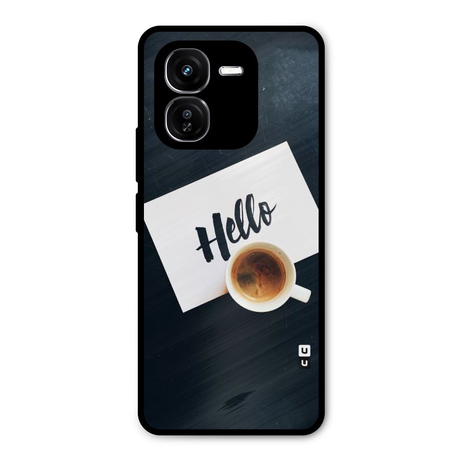 Hello Coffee Metal Back Case for iQOO Z9x