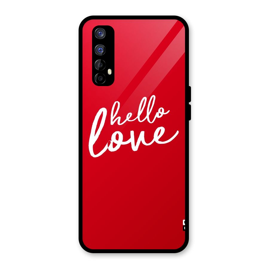 Hello Love Glass Back Case for Realme 7