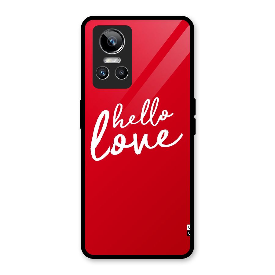 Hello Love Glass Back Case for Realme GT Neo 3