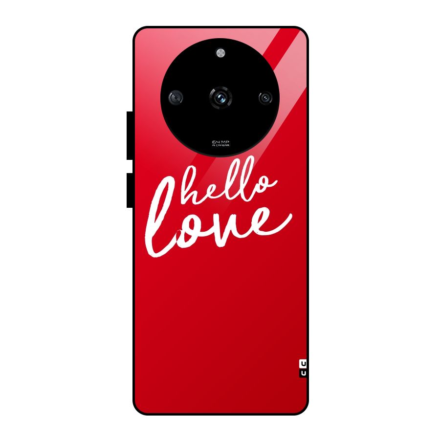 Hello Love Glass Back Case for Realme Narzo 60 5G
