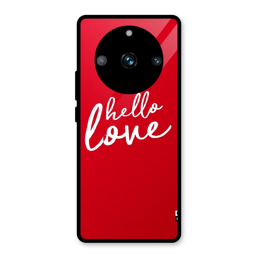 Hello Love Glass Back Case for Realme Narzo 60 Pro
