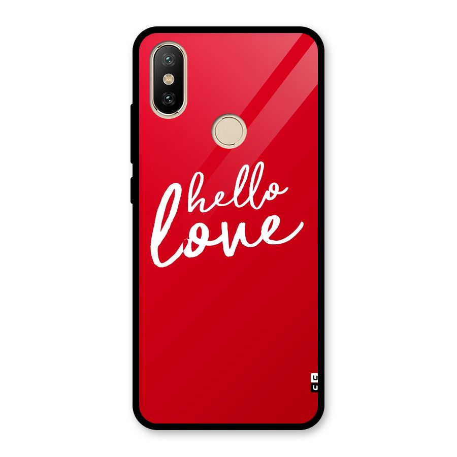 Hello Love Glass Back Case for Redmi A2