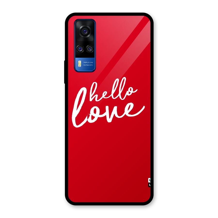 Hello Love Glass Back Case for Vivo Y31