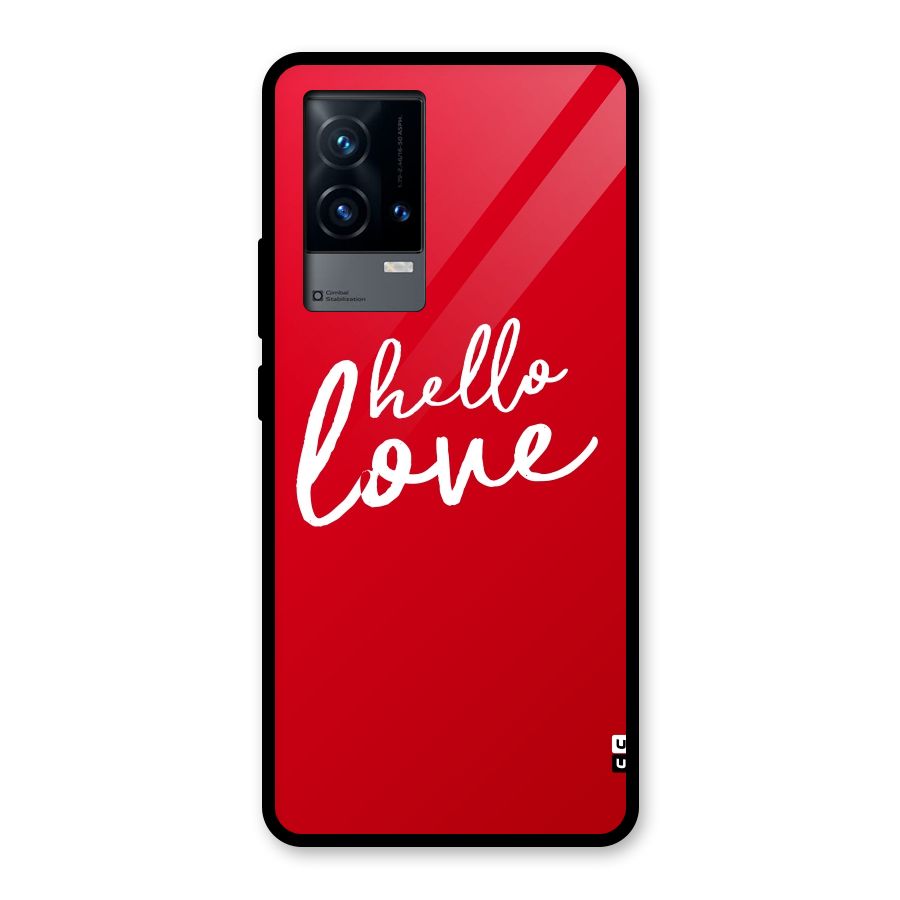 Hello Love Glass Back Case for iQOO 9 5G
