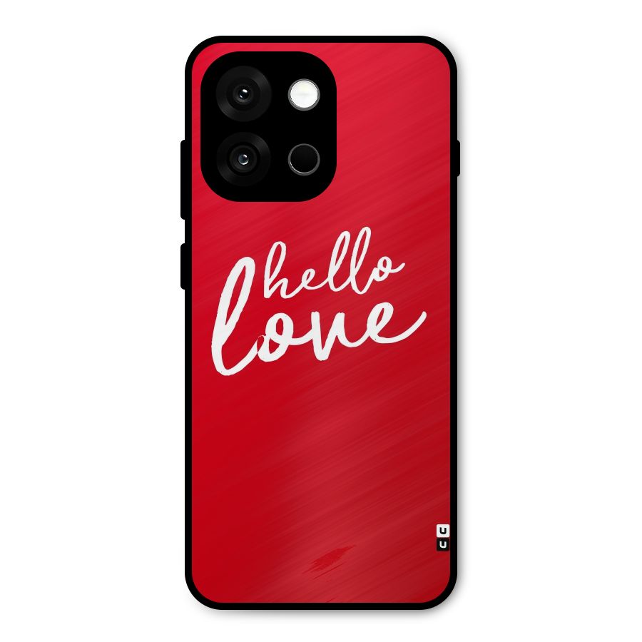 Hello Love Metal Back Case for OnePlus 13s
