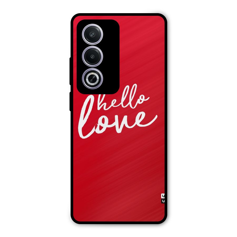 Hello Love Metal Back Case for Oppo K12x