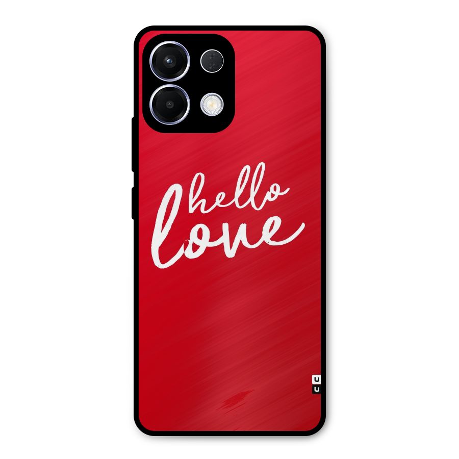 Hello Love Metal Back Case for Oppo K13