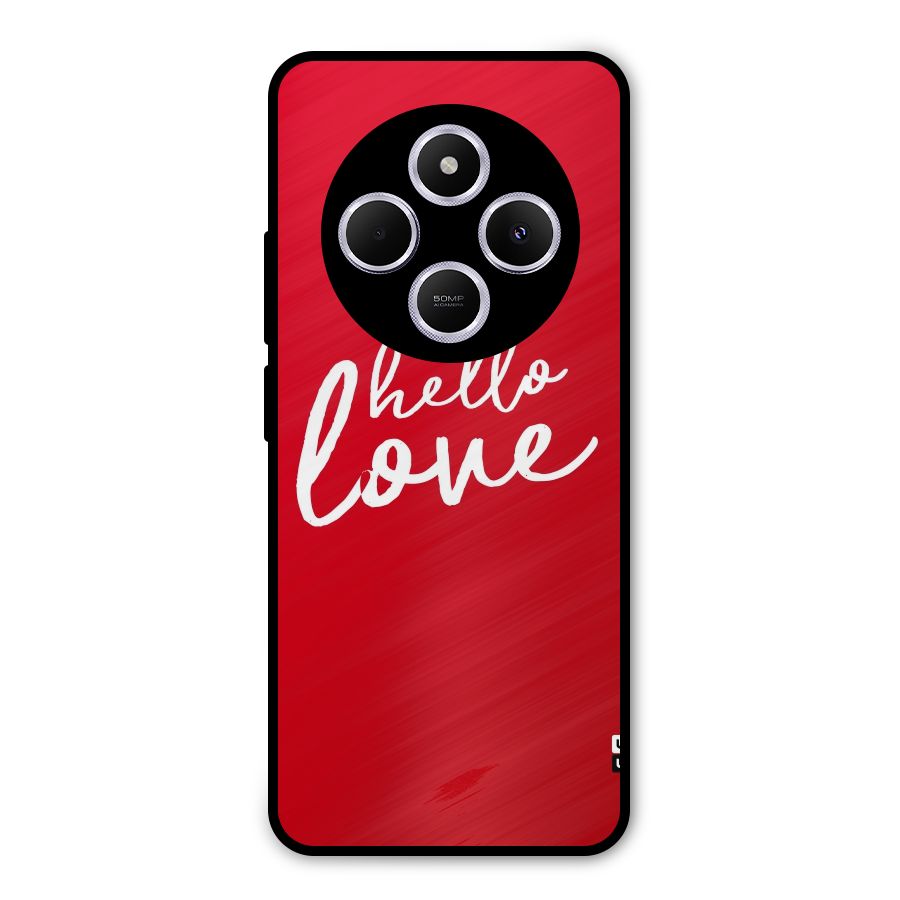 Hello Love Metal Back Case for Poco M7