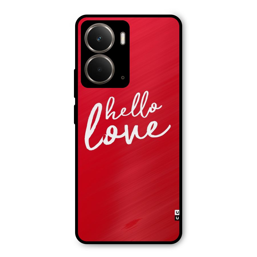 Hello Love Metal Back Case for Realme P3
