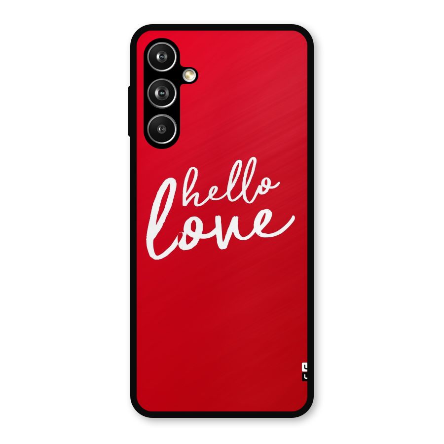 Hello Love Metal Back Case for Samsung Galaxy M54