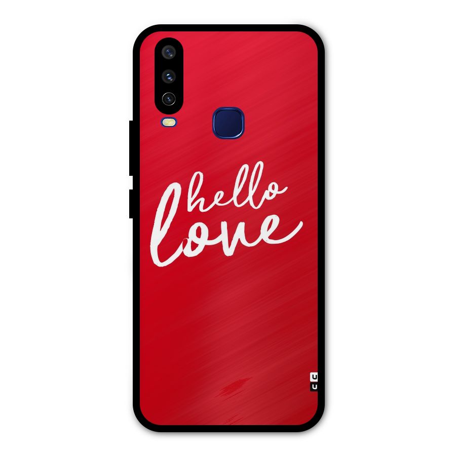 Hello Love Metal Back Case for Vivo V17