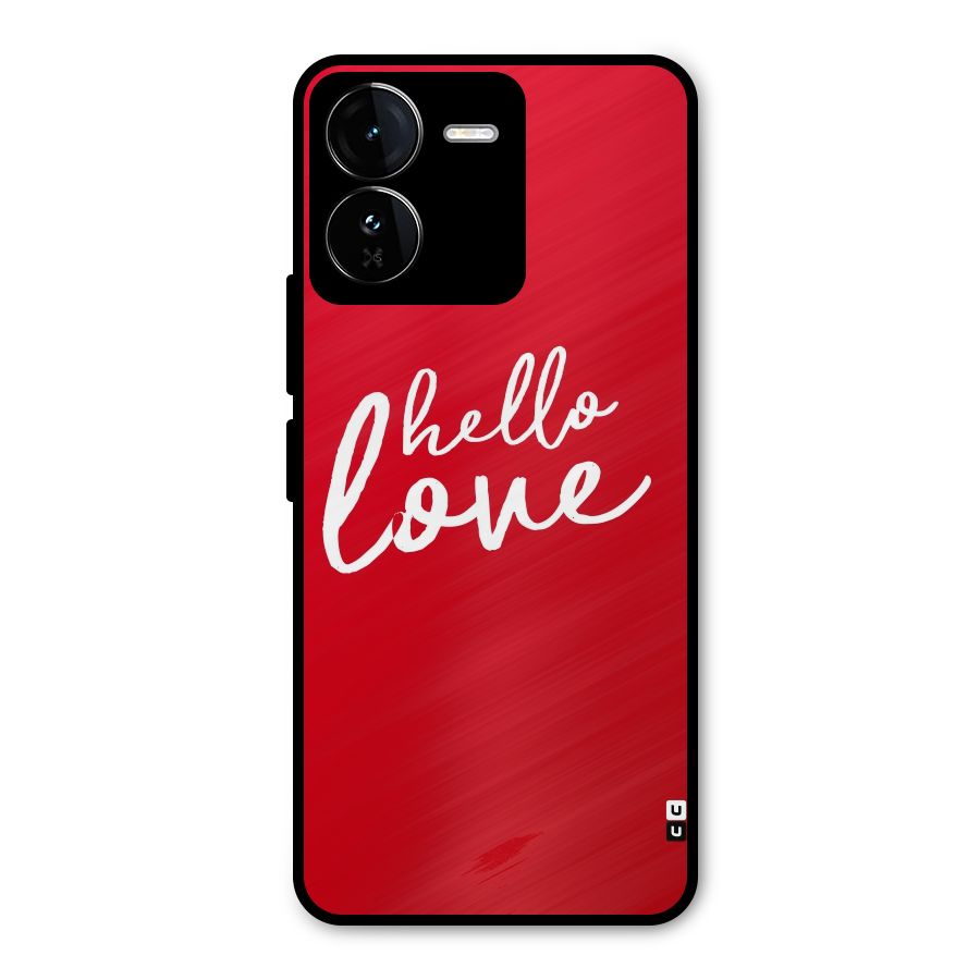Hello Love Metal Back Case for iQOO Z9