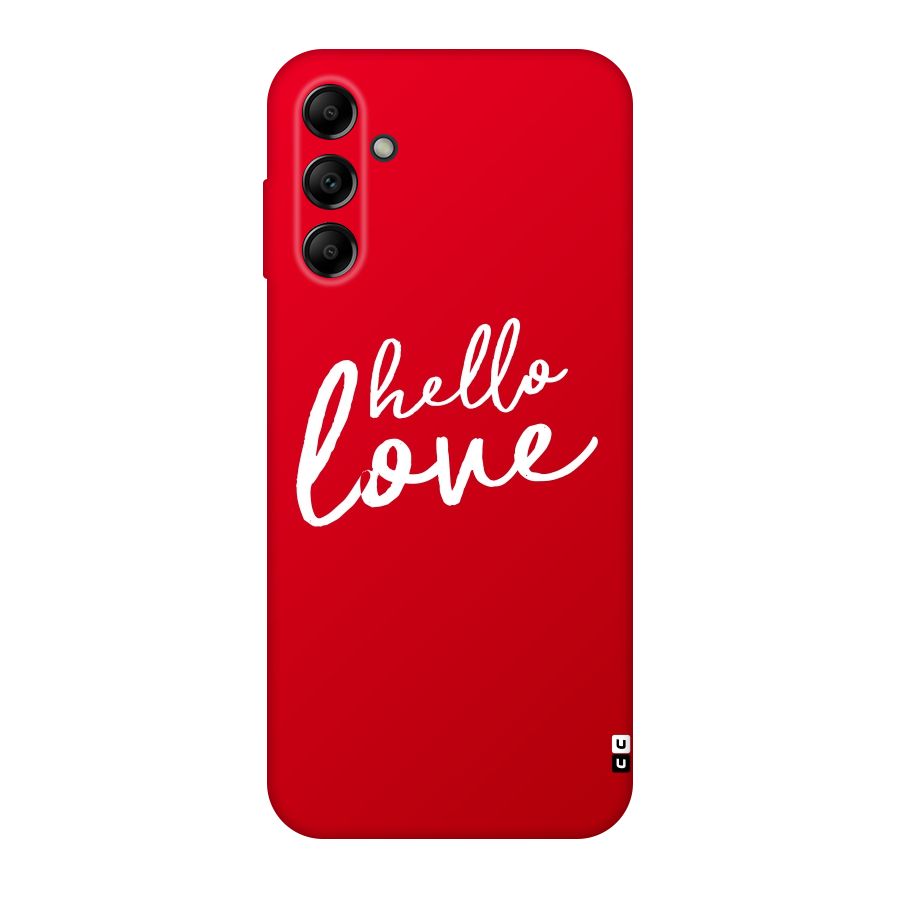 Hello Love Original Polycarbonate Back Case for Galaxy A14 5G