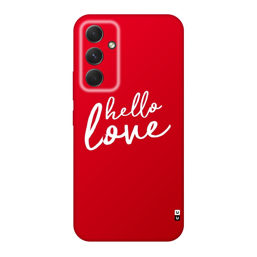 Hello Love Original Polycarbonate Back Case for Galaxy A54
