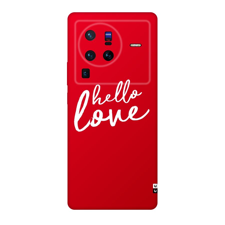 Hello Love Original Polycarbonate Back Case for Vivo X80