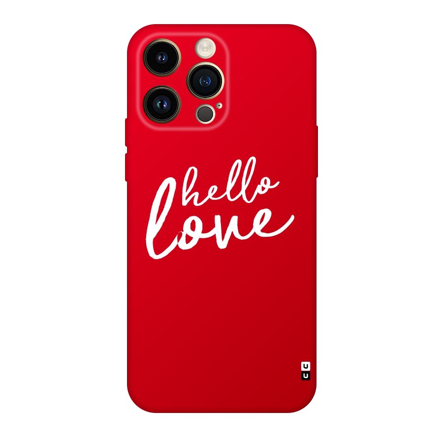 Hello Love Original Polycarbonate Back Case for iPhone 14 Pro Max