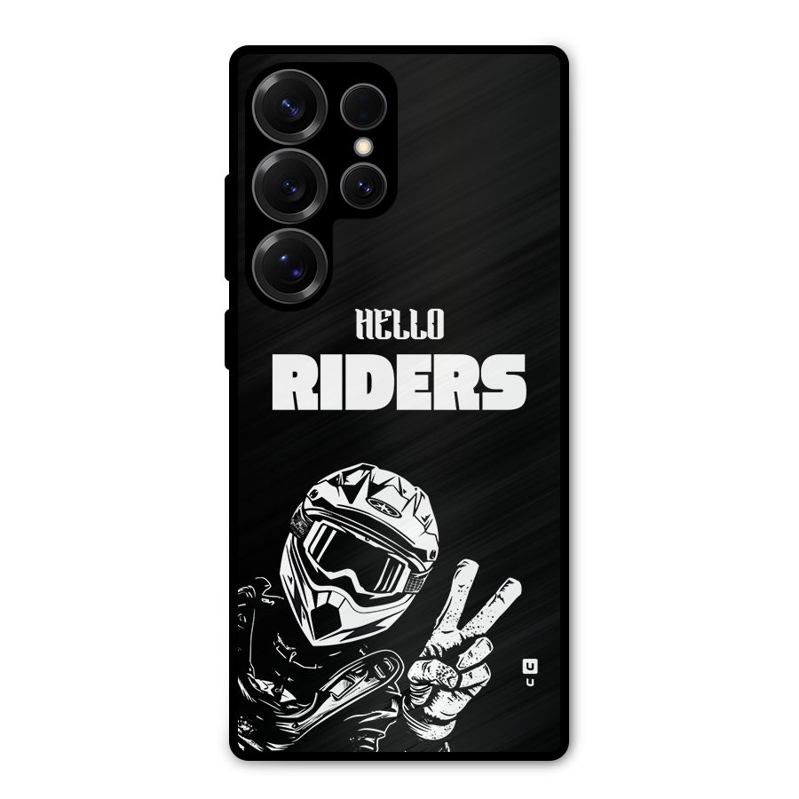 Hello Riders Metal Back Case for Galaxy S25 Ultra