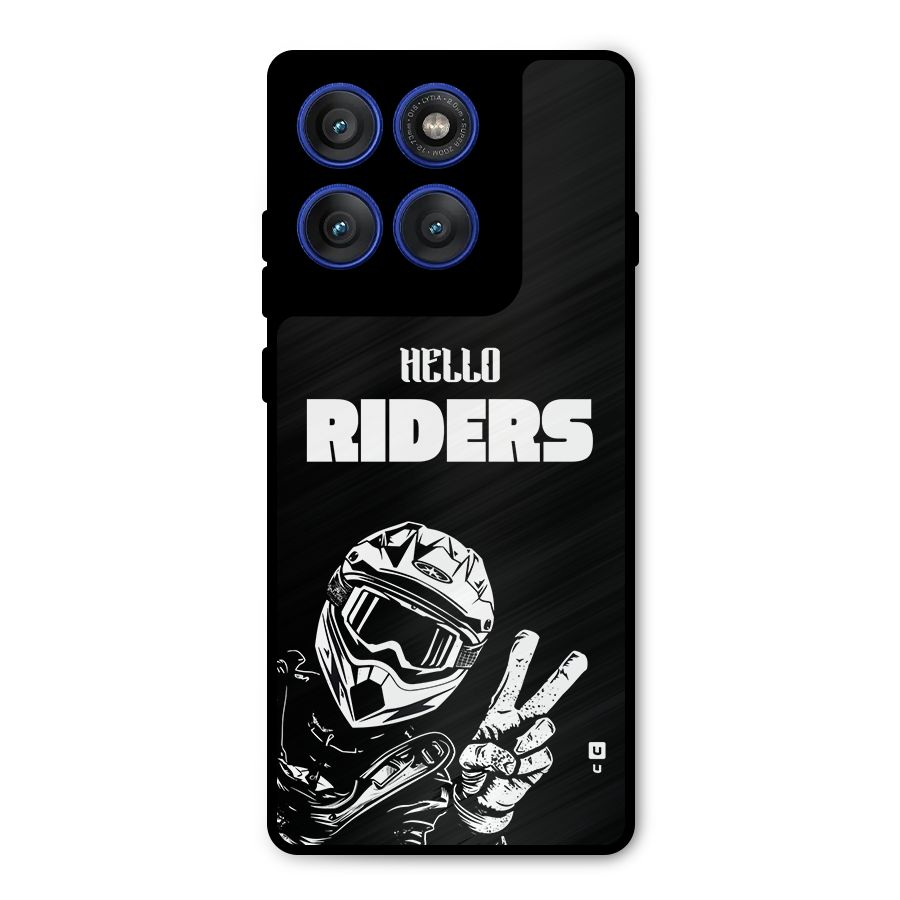 Hello Riders Metal Back Case for Motorola Edge 60 Pro