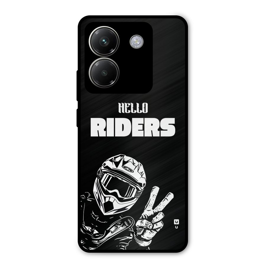 Hello Riders Metal Back Case for Poco M7 Pro 5G