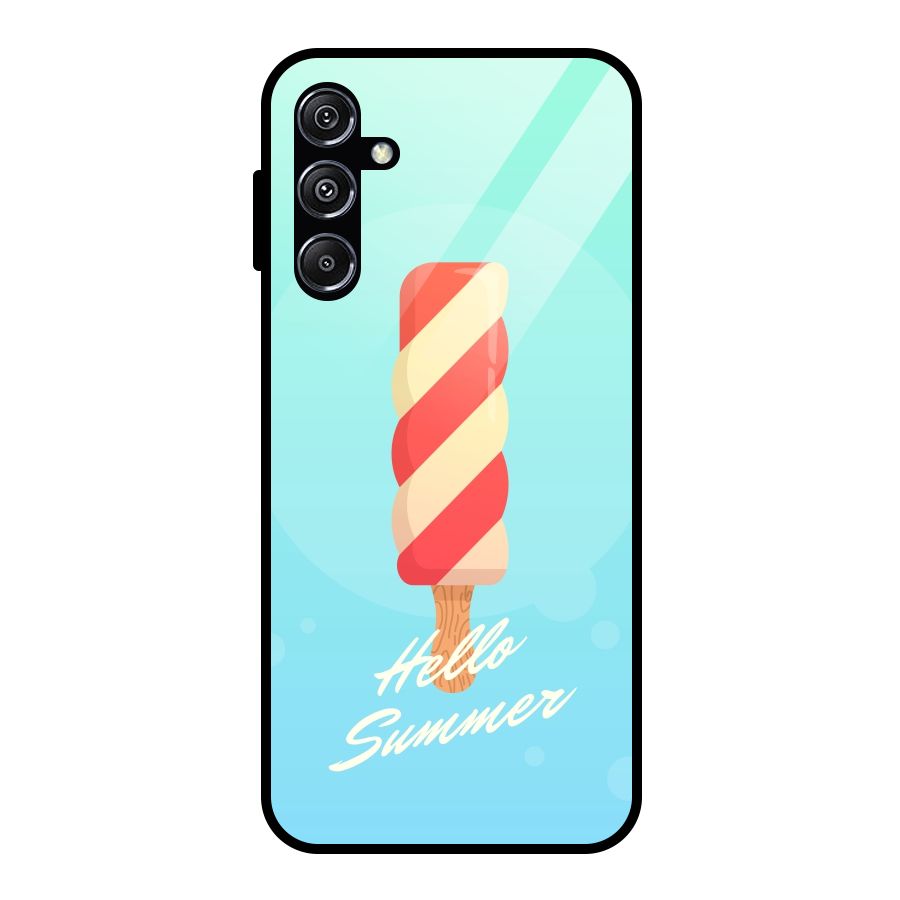 Hello Summer Glass Back Case for Galaxy M34 5G