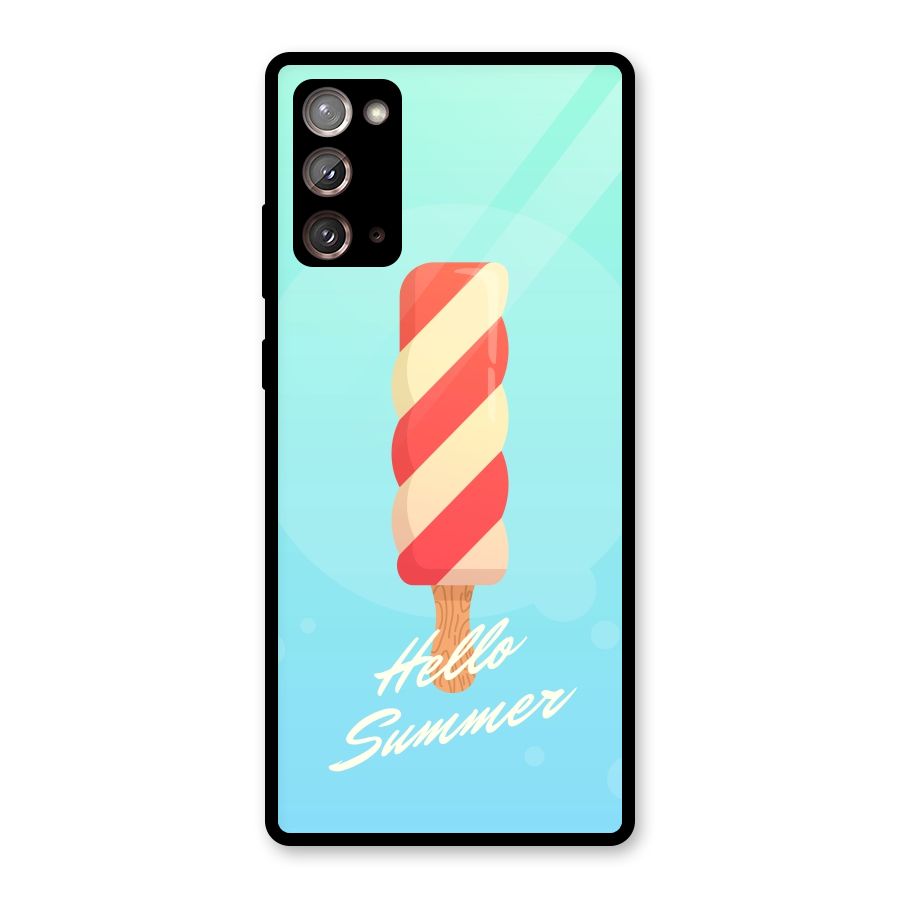 Hello Summer Glass Back Case for Galaxy Note 20