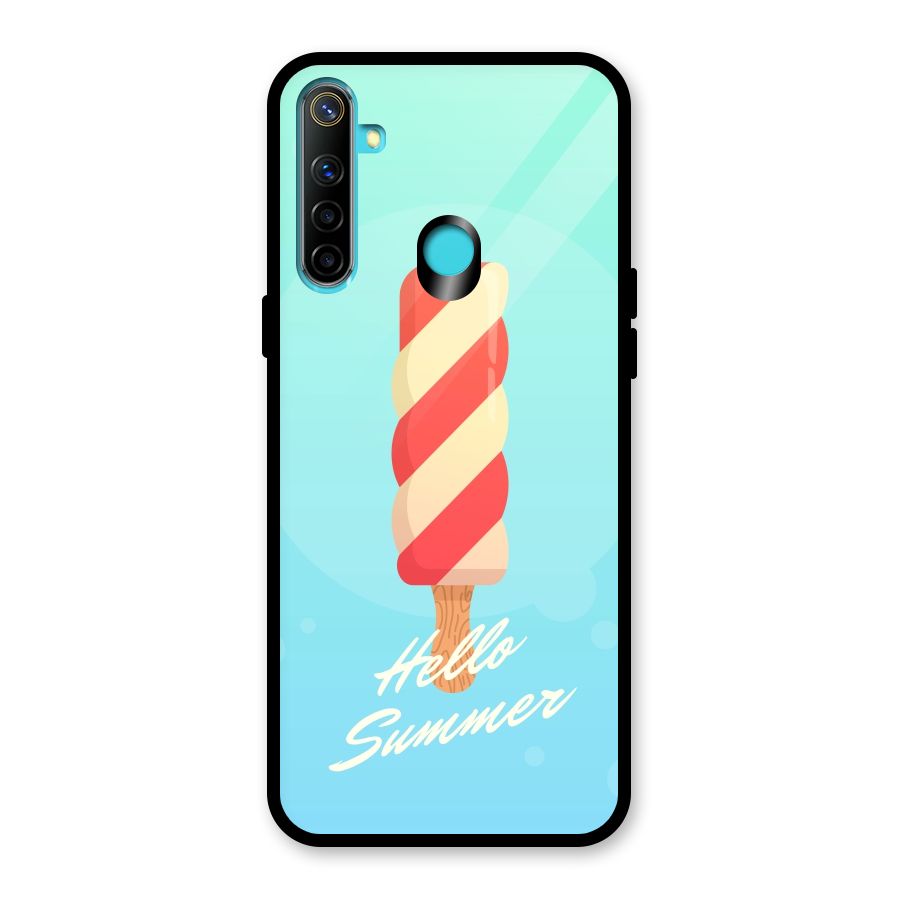Hello Summer Glass Back Case for Realme 5i