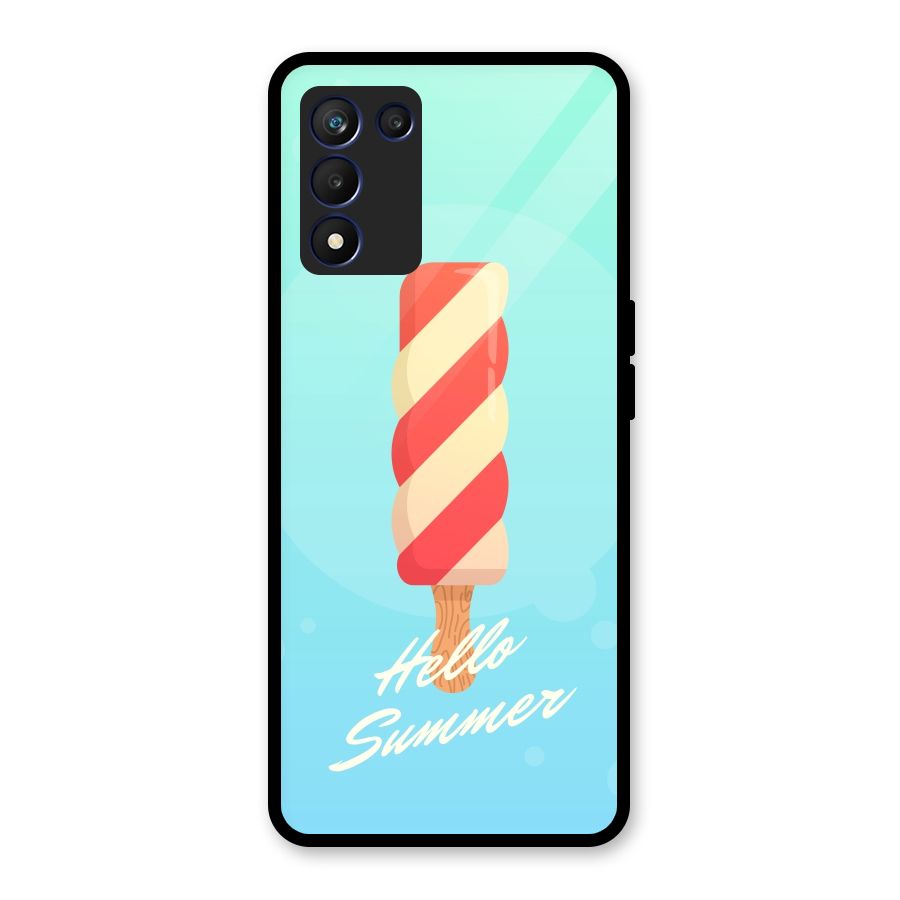 Hello Summer Glass Back Case for Realme 9 5G Speed