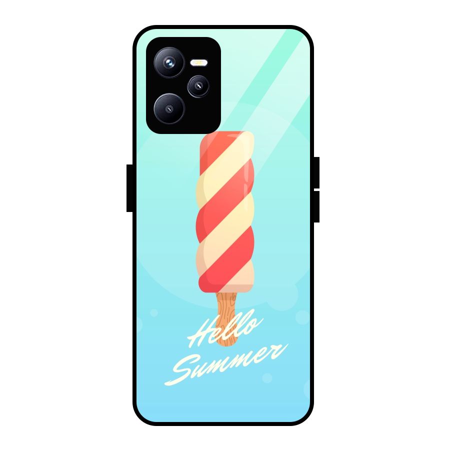 Hello Summer Glass Back Case for Realme C35