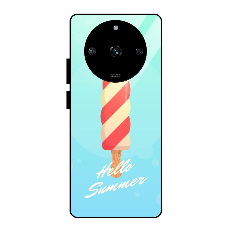 Hello Summer Glass Back Case for Realme Narzo 60 5G