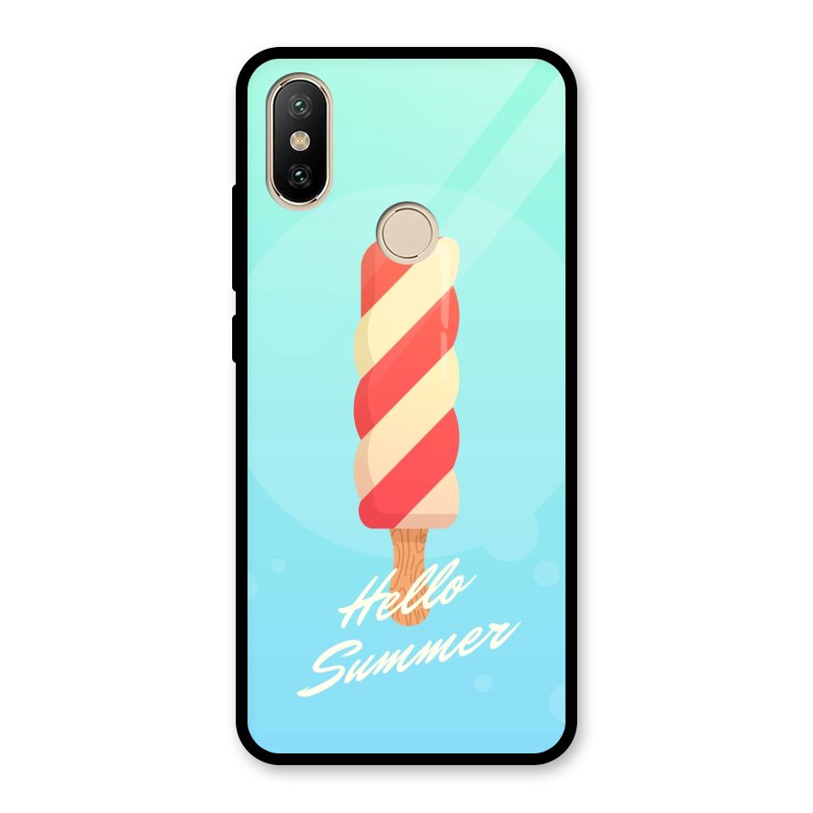Hello Summer Glass Back Case for Redmi A2