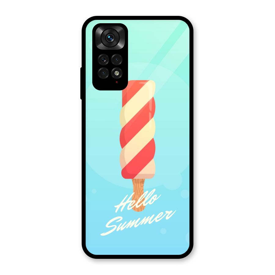 Hello Summer Glass Back Case for Redmi Note 11S