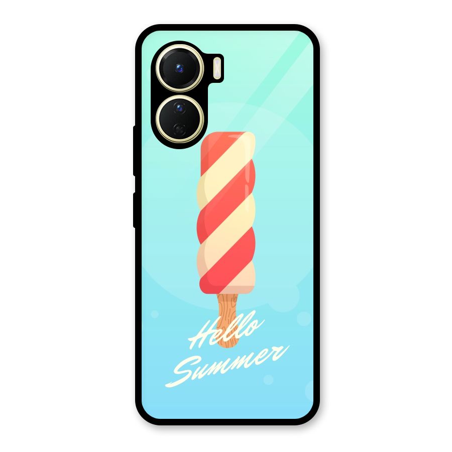 Hello Summer Glass Back Case for Vivo Y16