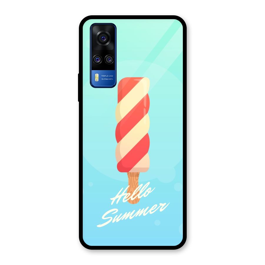 Hello Summer Glass Back Case for Vivo Y31