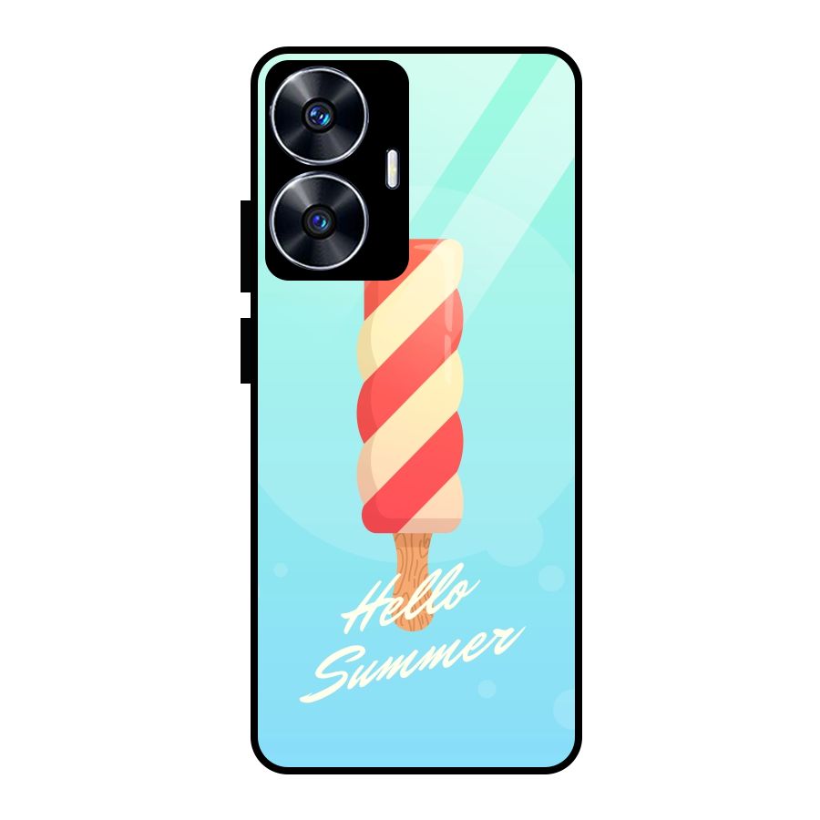 Hello Summer Glass Back Case for realme C55